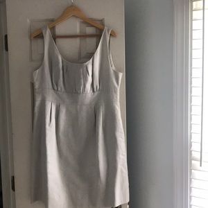 J crew cream/khaki dress